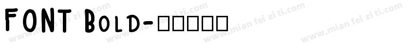 FONT Bold字体转换